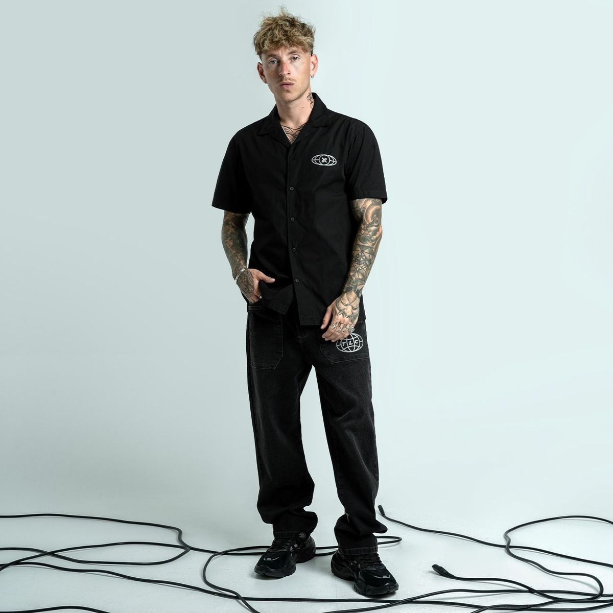 XERO TOLERANCE - Moda Denim Stretch Hombre Total Stone Black Hb Jasver