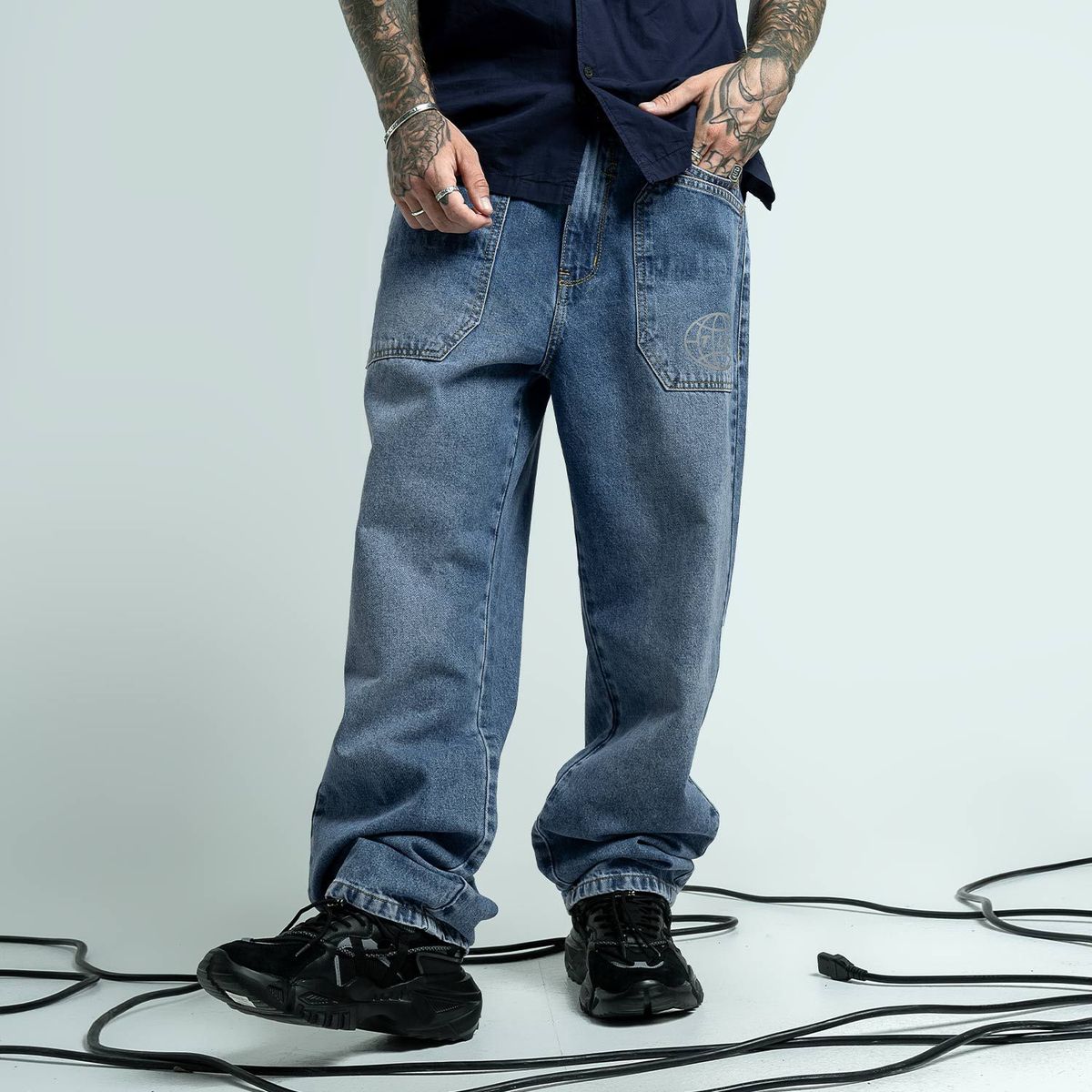 XERO TOLERANCE - Moda Denim Stretch Hombre Total Stone Black Hb Jasver