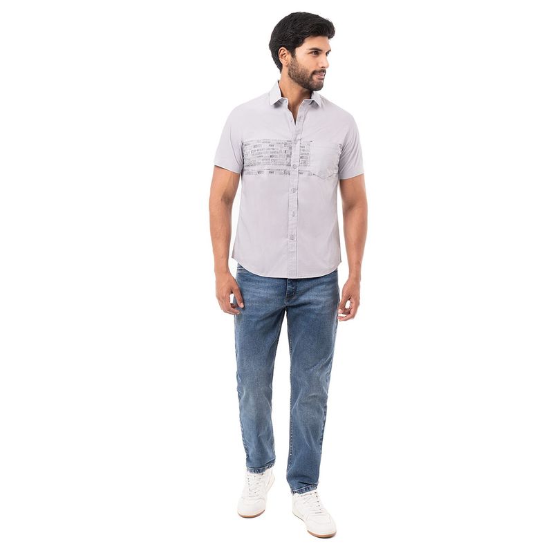 PIONIER - Moda Denim Stretch Hombre Total Cristal Beige Torn Boggdan
