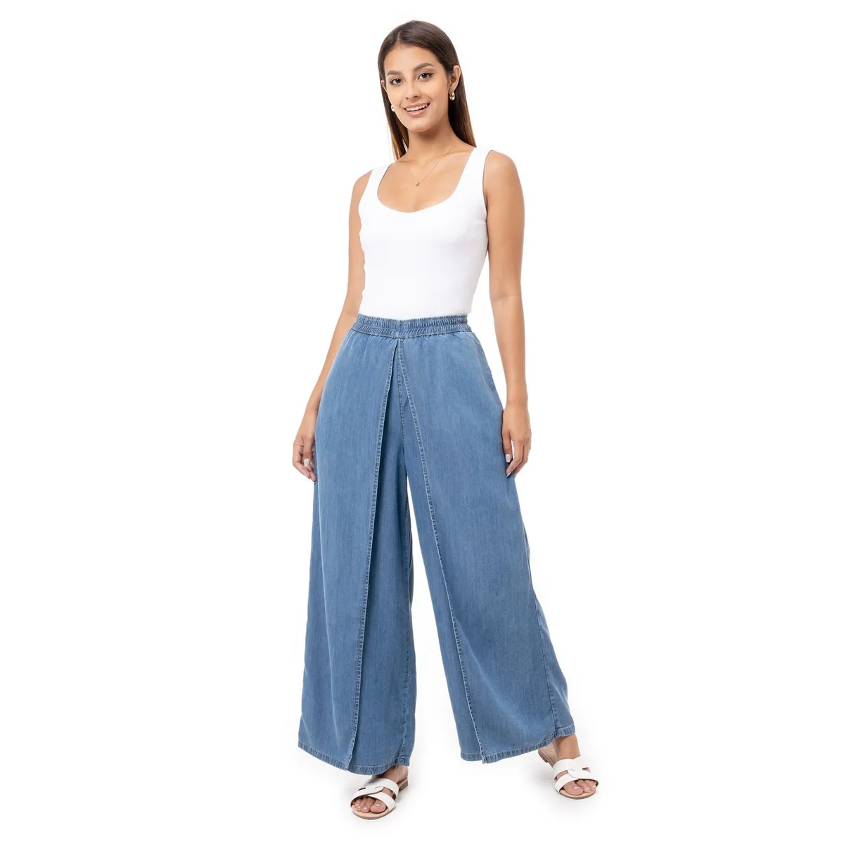 PIONIER - Moda Denim Stretch Mujer Total Bleach Orange HB Celinah