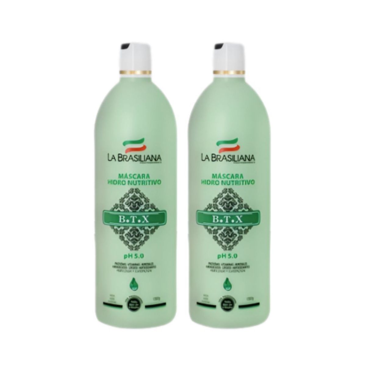 LA BRASILIANA - Btx Capilar La Brasiliana Professional Shock Reductor 1Lt x 2UNIDADES