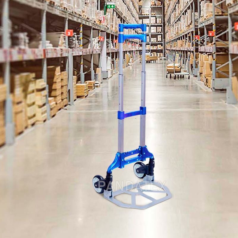 GENERICO - Coche Carreta Plegable Azul 75 Kg