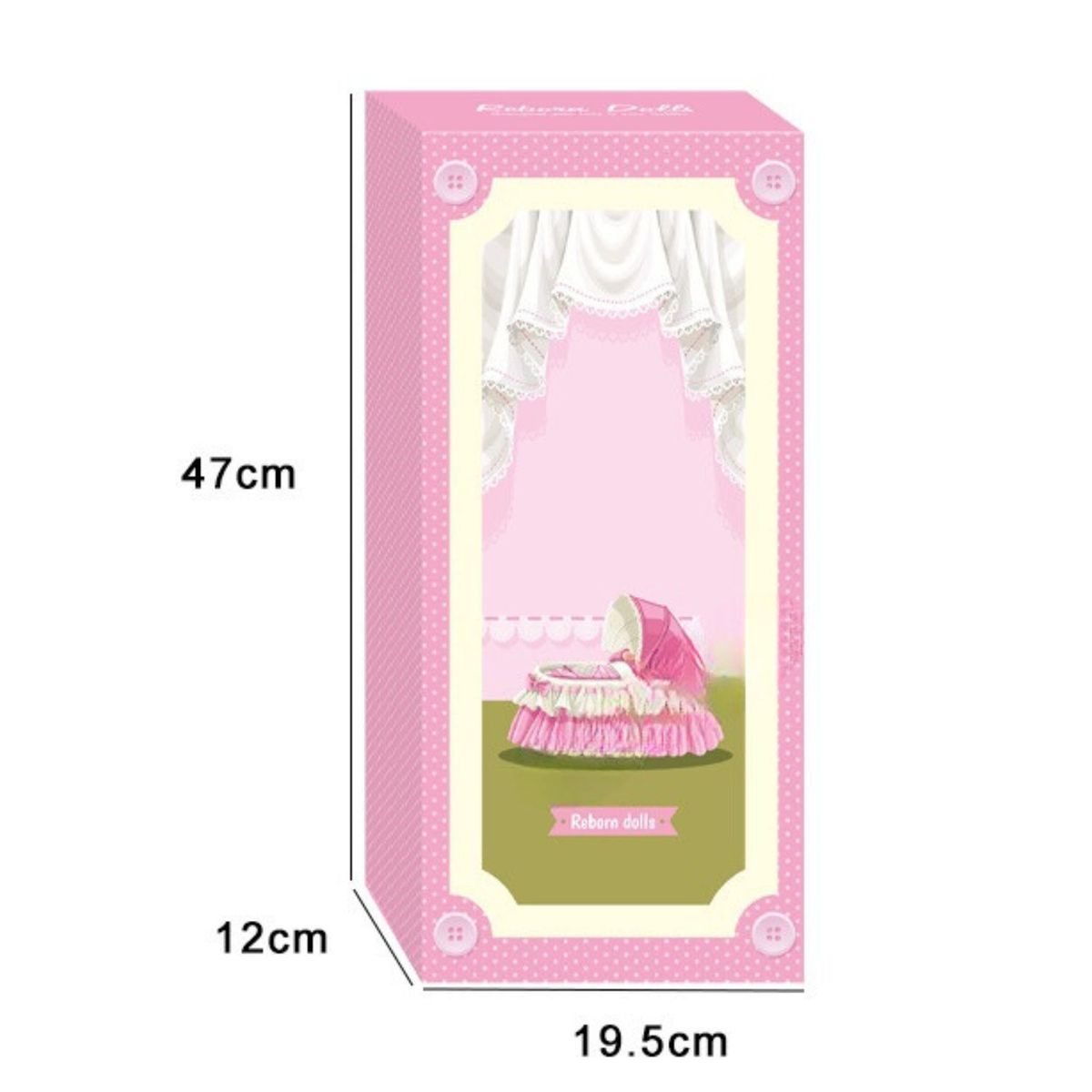 GENERICO - Bebe Dormida Tipo Reborn Interactiva 42 cm -AD1803