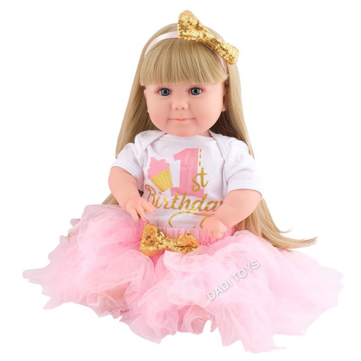 GENERICO - Bebe Tipo Reborn Interactiva 50 cm -AD2204Pink