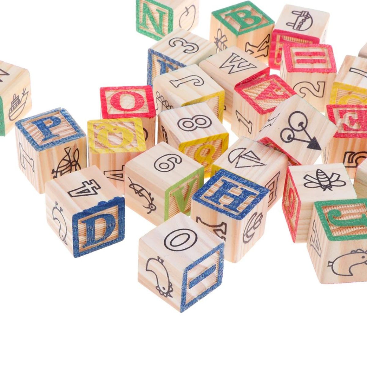 GENERICO - Juguete didactico Bloques de Madera 27 piezas