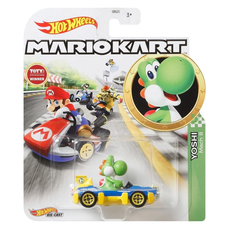 HOT WHEELS - Auto Hot Wheels Yoshi Mariokart