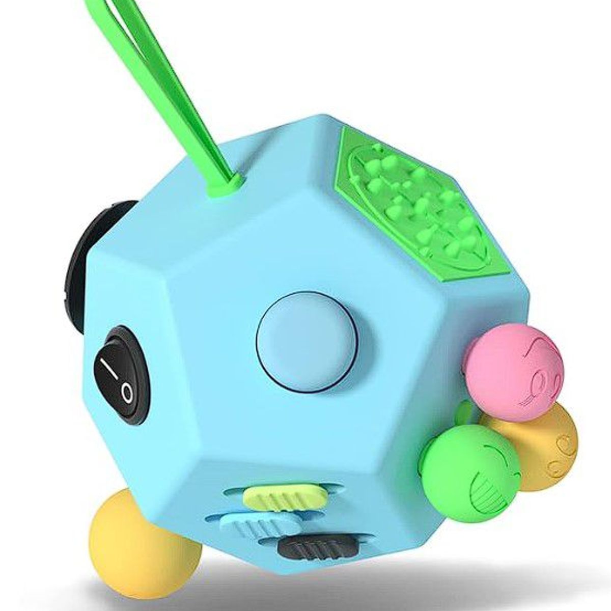 GENERICO - Fidget Antiestress 12 Fidget lateral Toy Cube