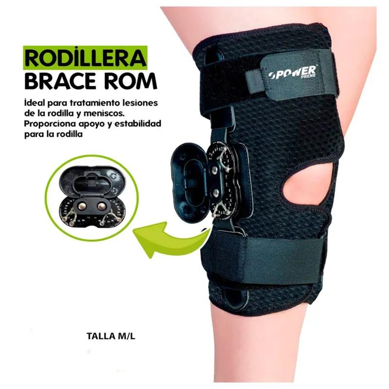 GENERICO - Rodillera Articulada Graduable para Lesiones de la Rodilla y Meniscos