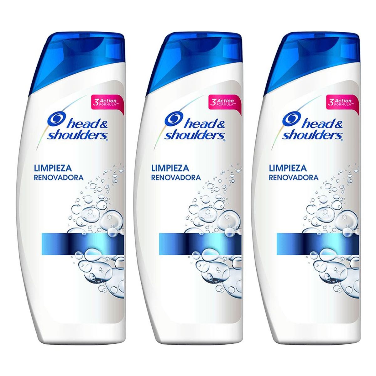 HEAD AND SHOULDERS - Pack x3 Shampoo Head & Shoulders Limpieza Renovadora 375ml