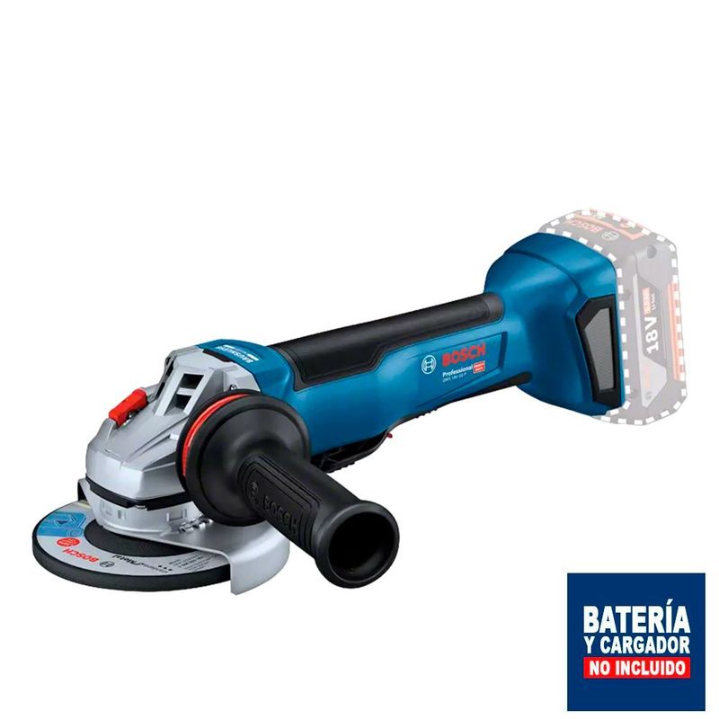 BOSCH - Esmeril Angular Amoladora Bosch GWS 18V-10 P 18V Baretool