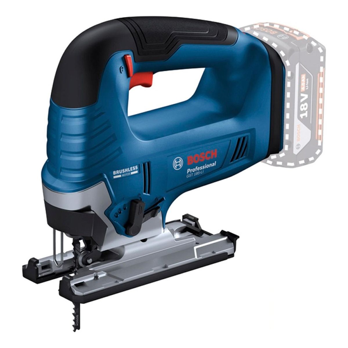 BOSCH - Sierra Caladora Inalámbrica Bosch GST 185 LI 18V Brushless 125mm
