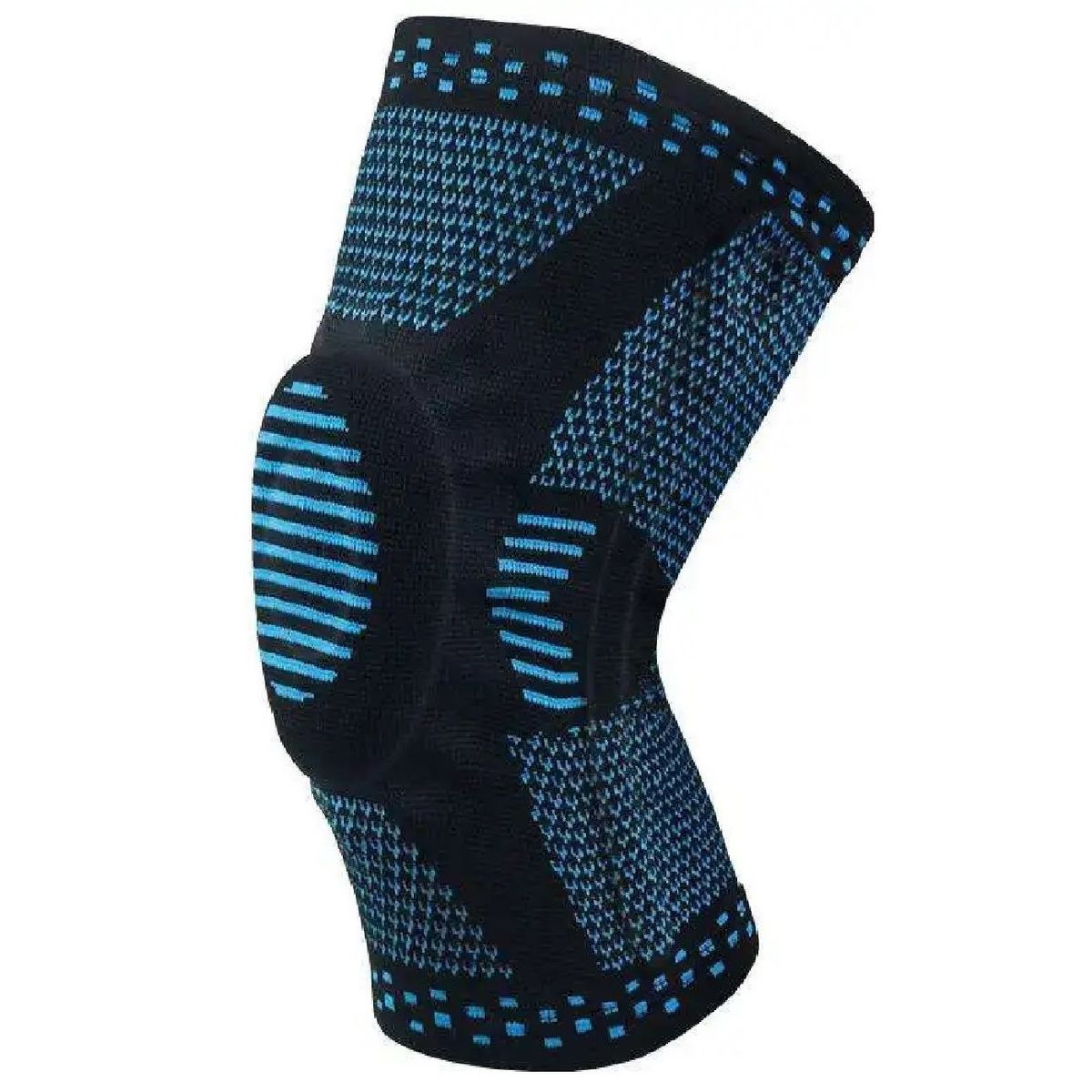 GENERICO - Rodillera con gel de silicona y doble varilla lateral - Azul Talla M