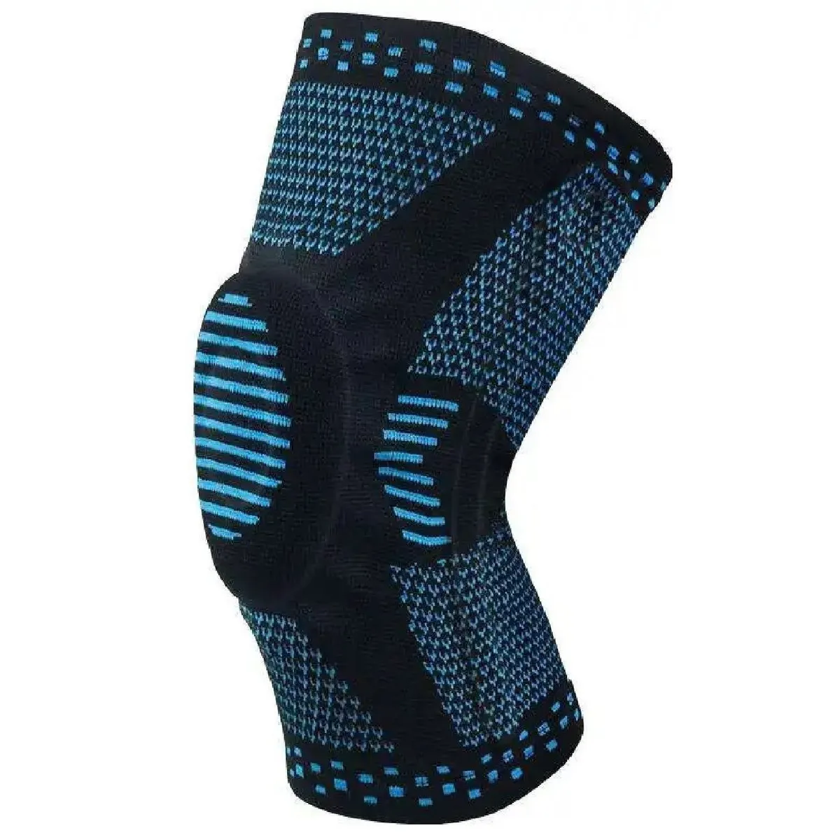 GENERICO - Rodillera con gel de silicona y doble varilla lateral - Azul Talla XL