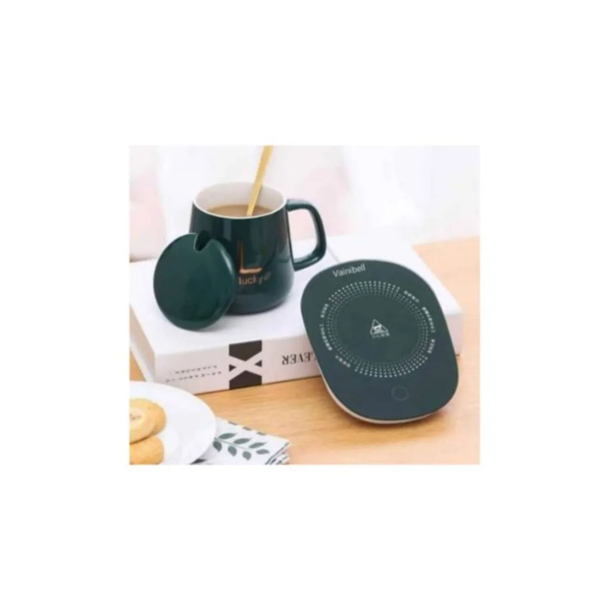 GENERICO - Taza con base calentador eléctrico color al azar