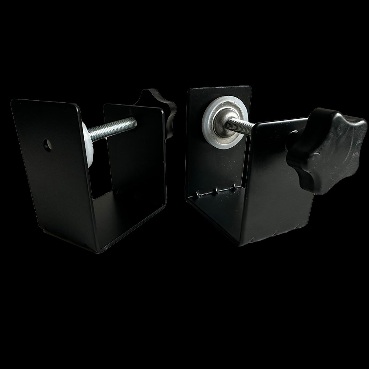 GENERICO - Prensa Negra 3mm para Instalación de Tapa de Cajón x 2