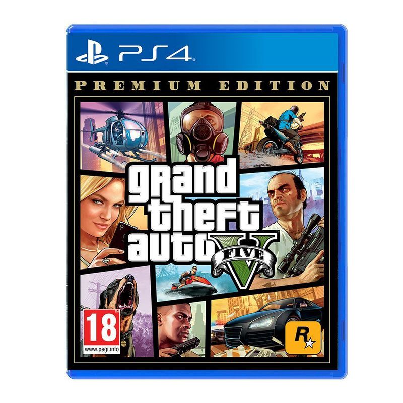 SONY - Grand theft auto V premium edition playstation 4 (euro)