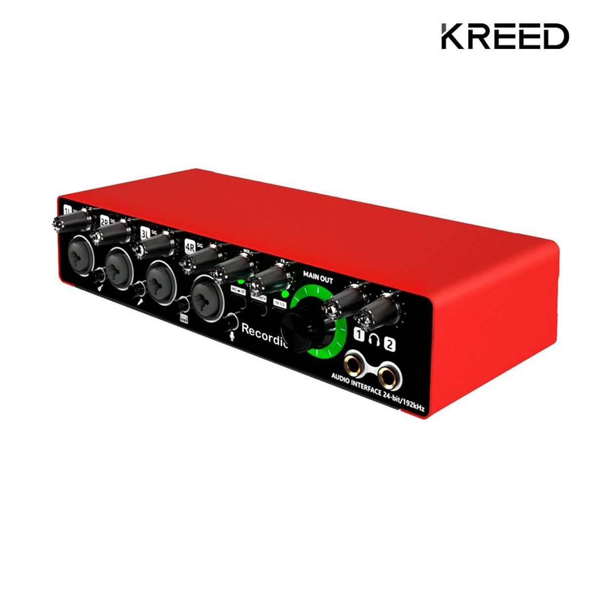 KREED - Interface de Audio para 4 micrófonos con phantom power MD44