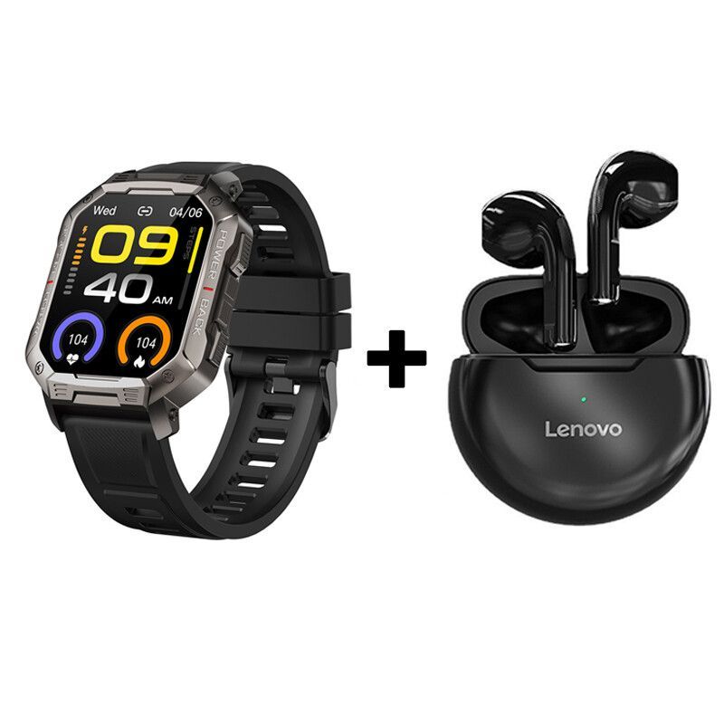 LENOVO - Audífonos Bluetooth Lenovo HT38 y Reloj Inteligente Smart Watch NX3