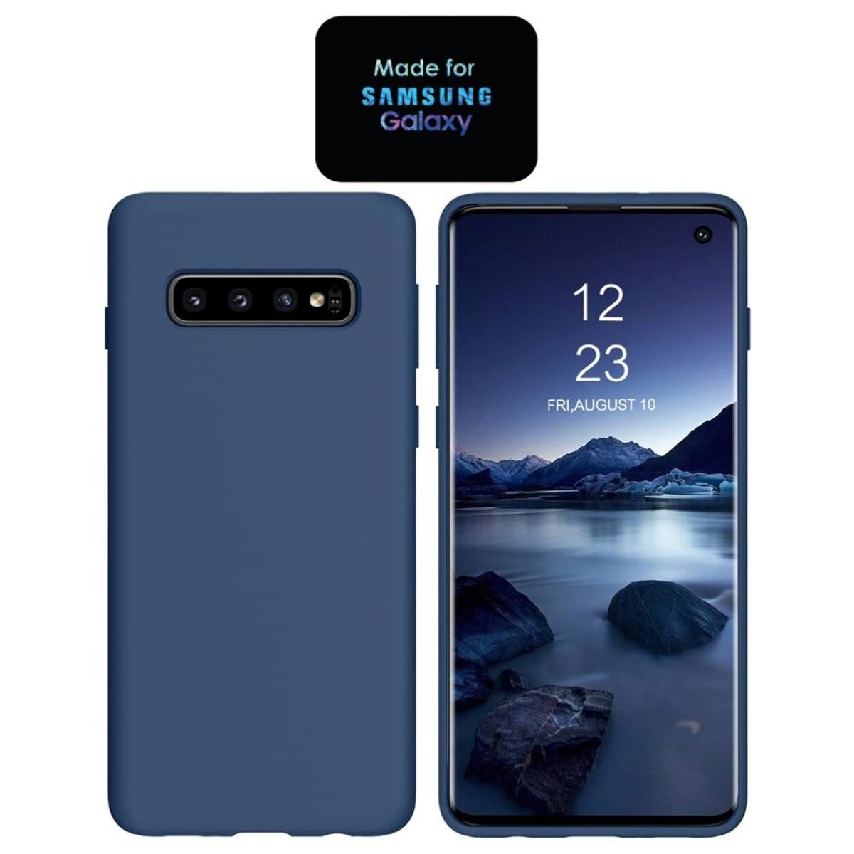 GENERICO - Silicone Case Samsung S10 Plus Con Marca