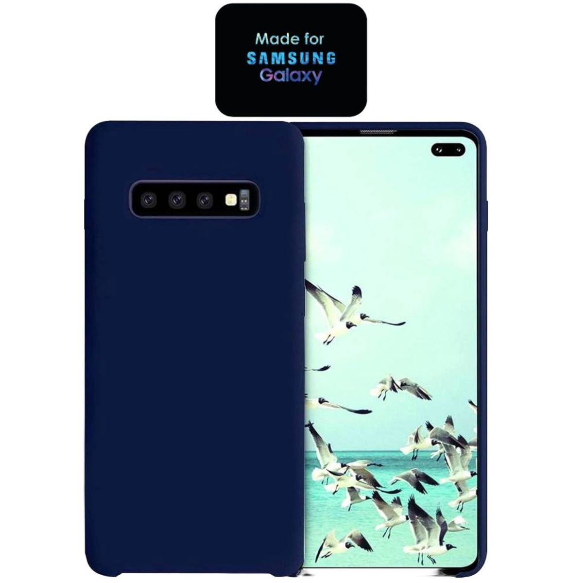GENERICO - Silicone Case Samsung S10 Plus Con Marca