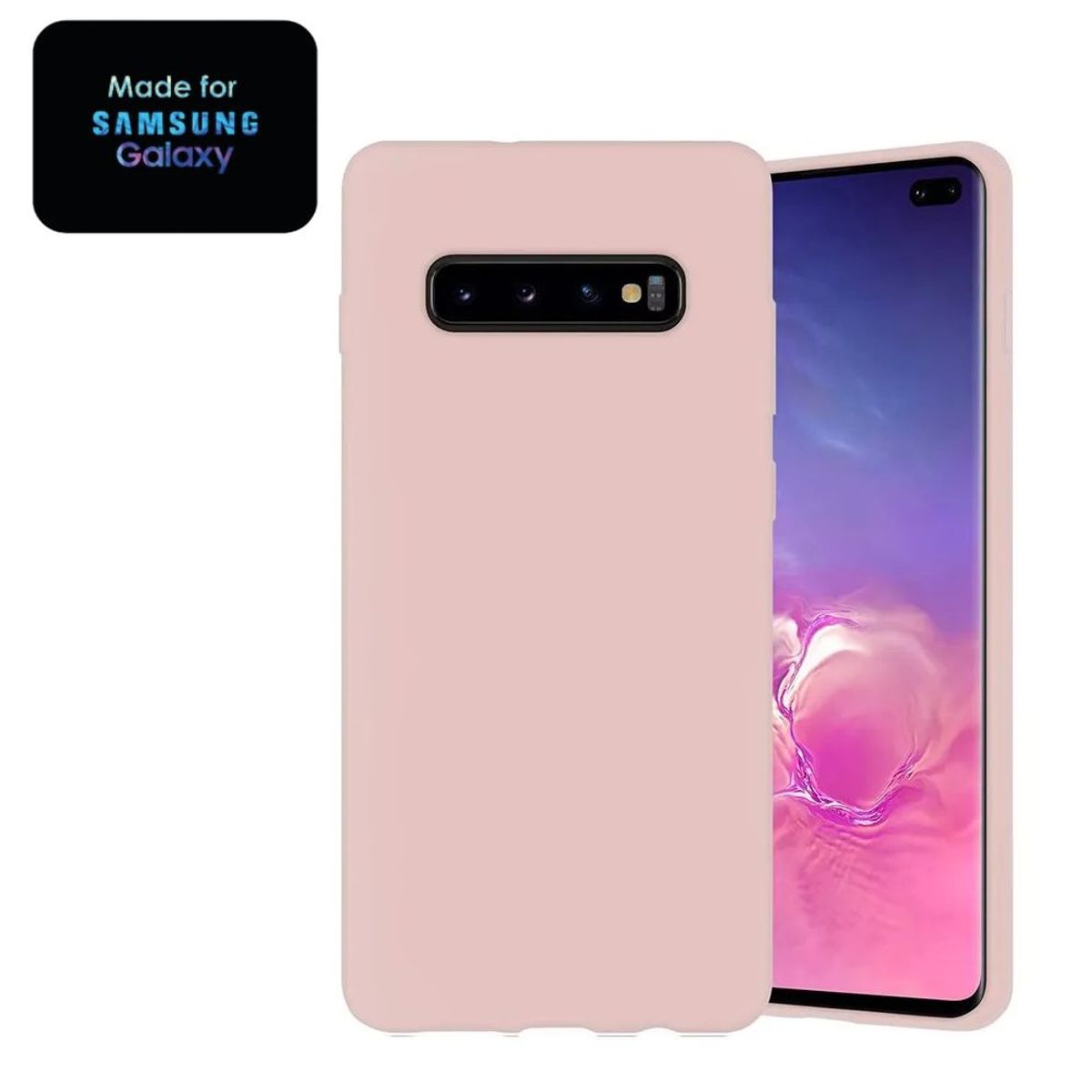 GENERICO - Silicone Case Samsung S10 Plus Con Marca