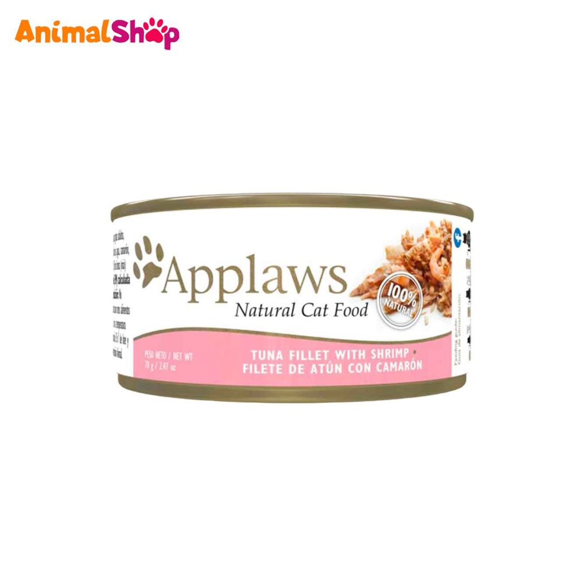 GENERICO - Applaws Filete De Atún Con Camarón -Alimento Gatos 70Gr.