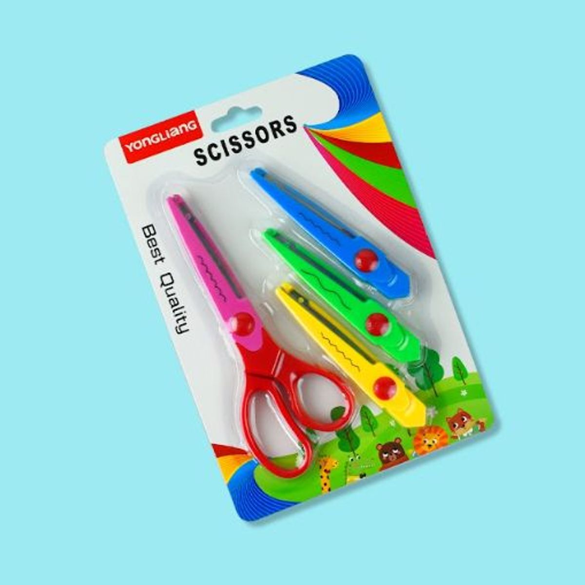 GENERICO - TIJERAS CON FORMAS DECORATIVAS  KIT DE 4 PUNTAS ZING ZANG