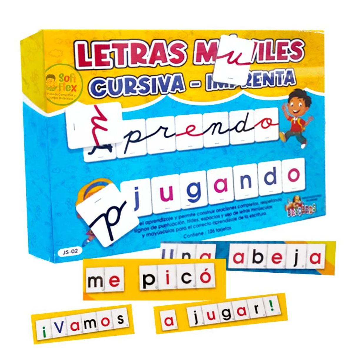 GENERICO - LETRAS MOVILES CURSIVA E IMPRENTA DESGLOSABLE DIDACTICO
