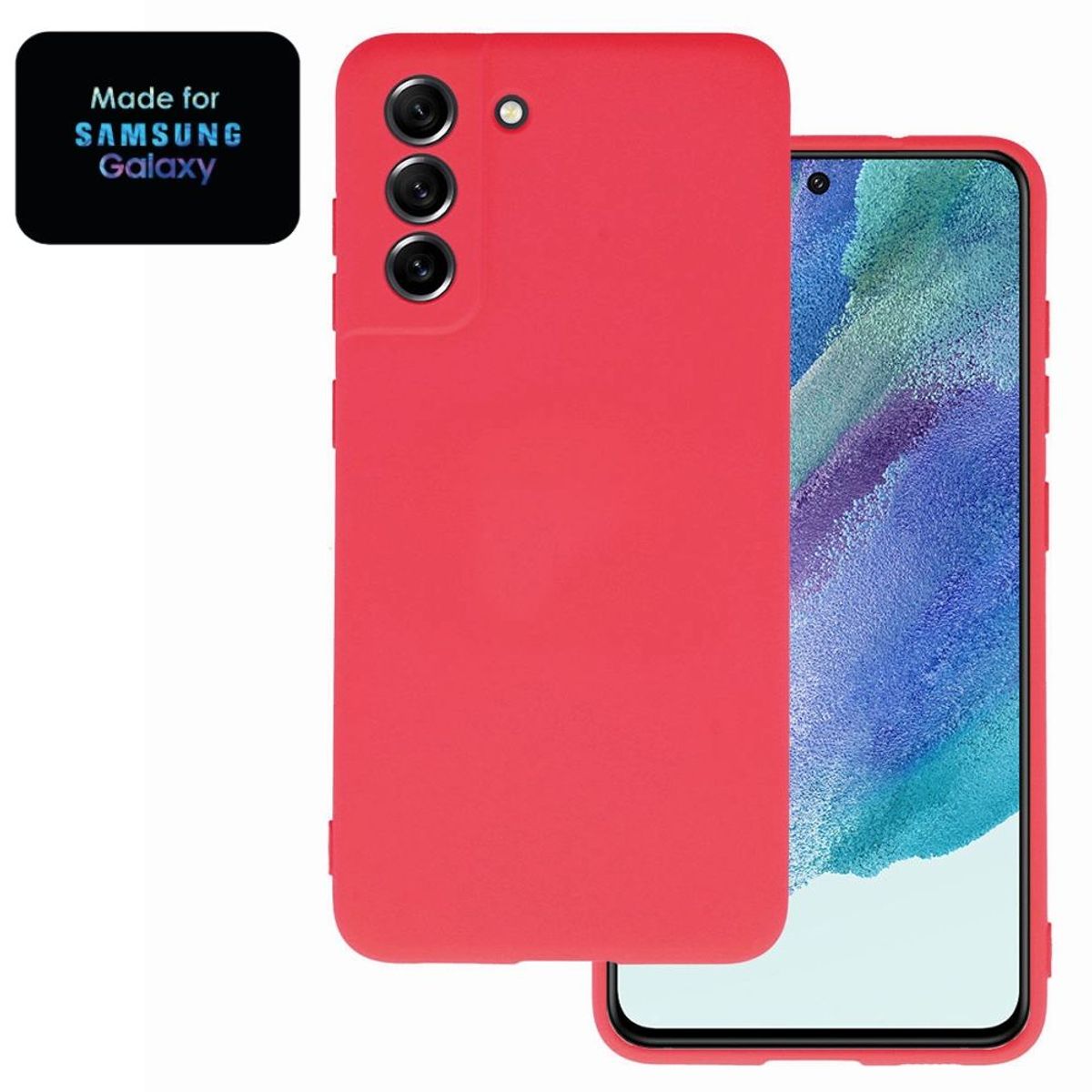 GENERICO - Silicone Case Samsung S21 Plus Con Marca