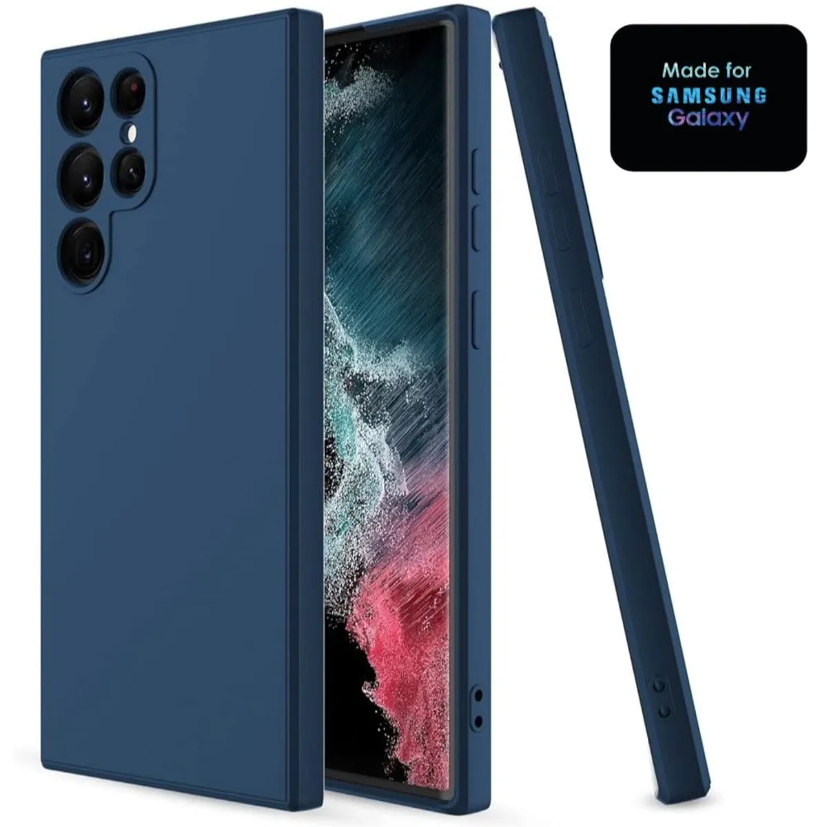 GENERICO - Silicone Case Samsung S21 Ultra Con Marca