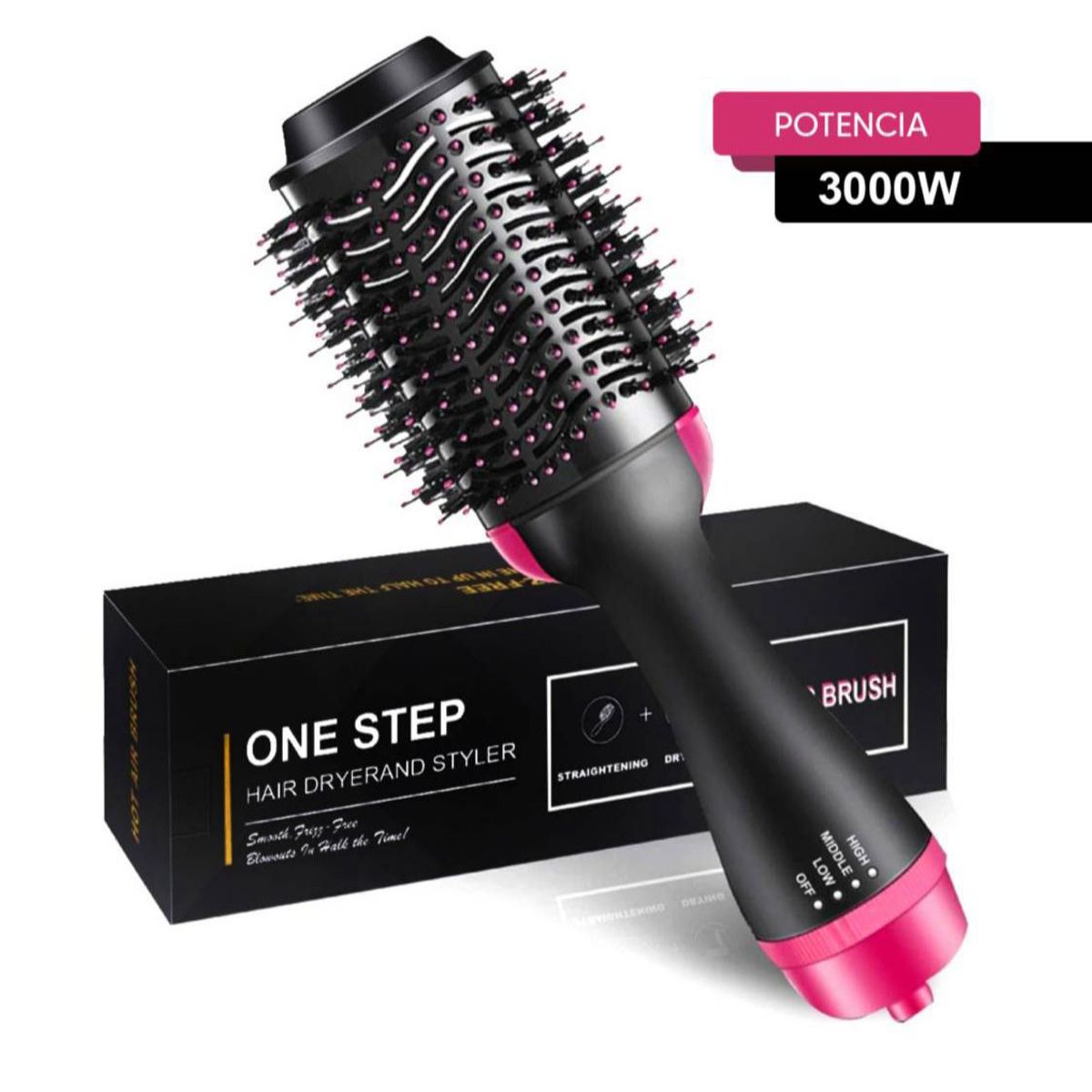 OEM - Cepillo Alisador y Ondulador  4 en 1