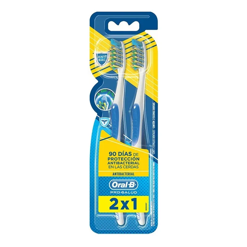 ORAL B - Oral B Cepillo Dental Pro Salud Antibacterial 2 unidades