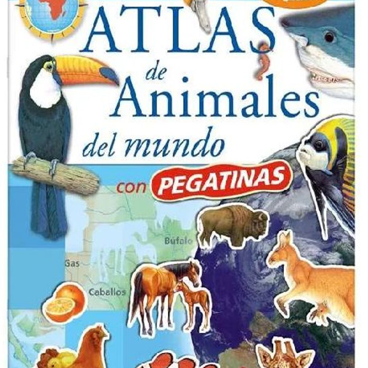 GENERICO - Libro Infantil Atlas de Animales del Mundo