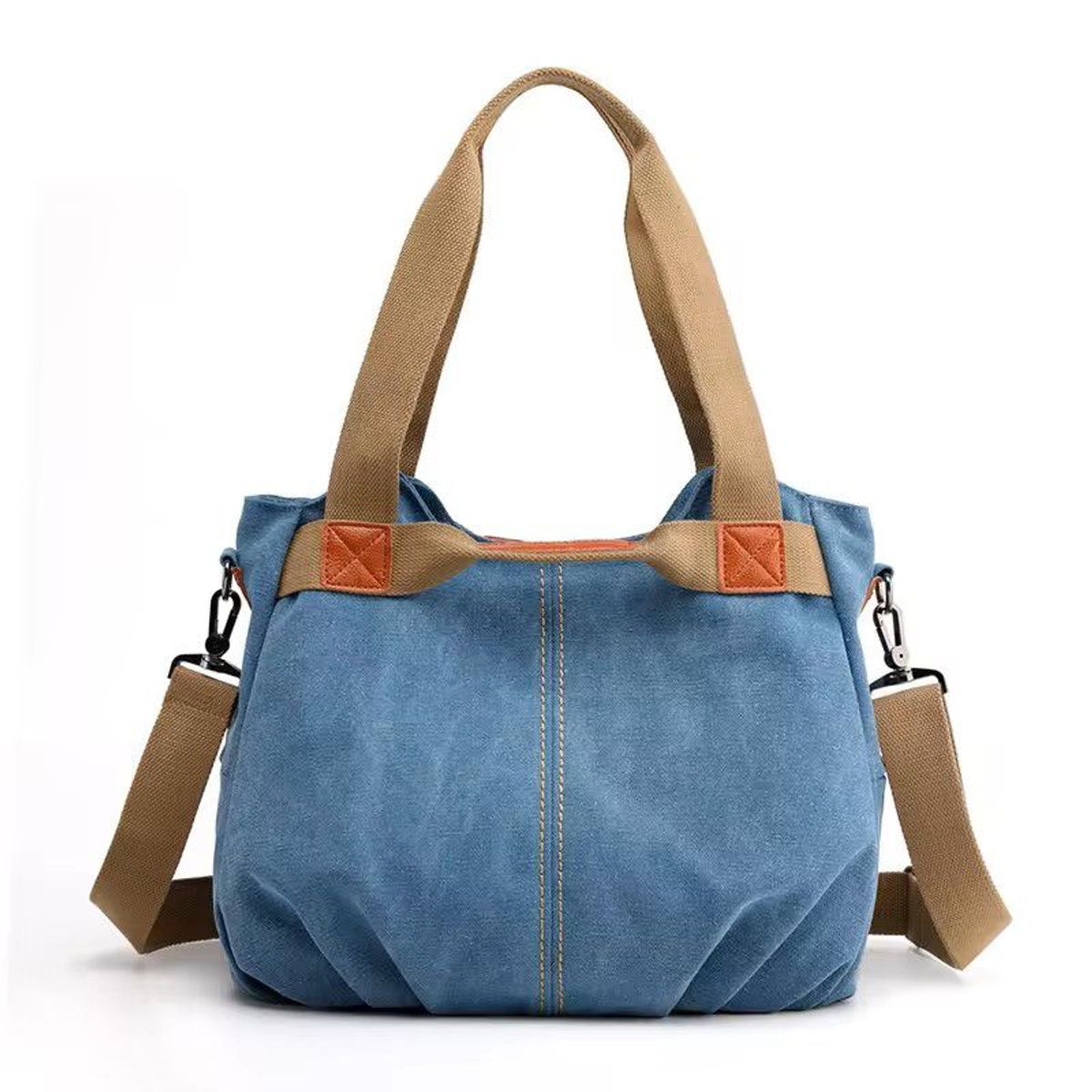 MAKEWAY - Makeway - Bolso de lona Vintage informal tendencia denim 2024 - Azul