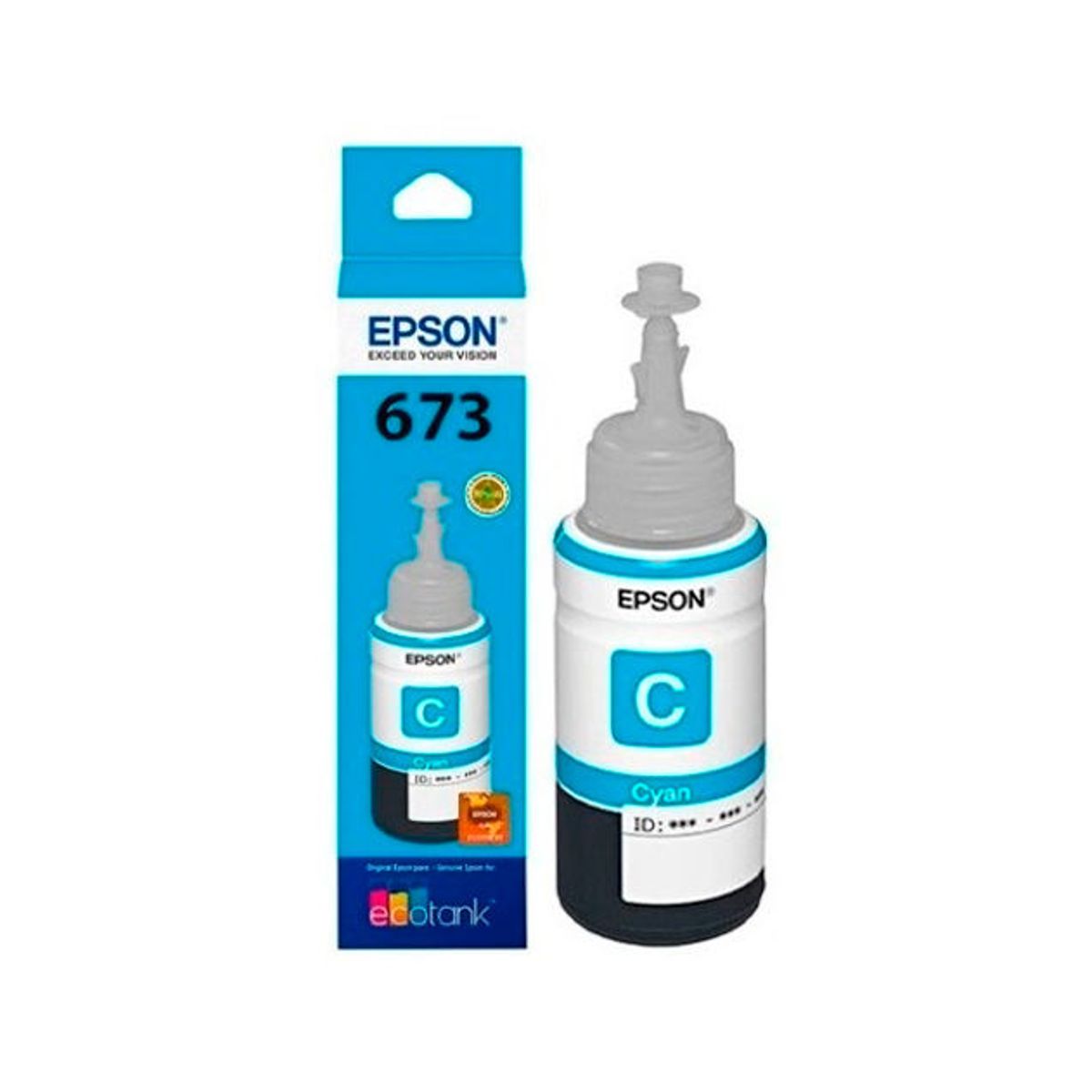 EPSON - Botella de tinta 673 EcoTank L800, L805, L810, L850, L1800
