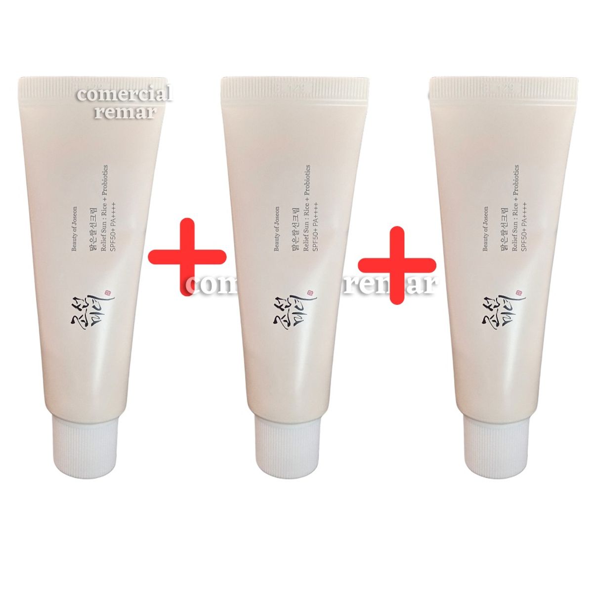 BEAUTY OF JOSEON - Beauty of Joseon Relief Sun Rice + Probiotics SPF50+ PA++++ 50ml Pack x 3