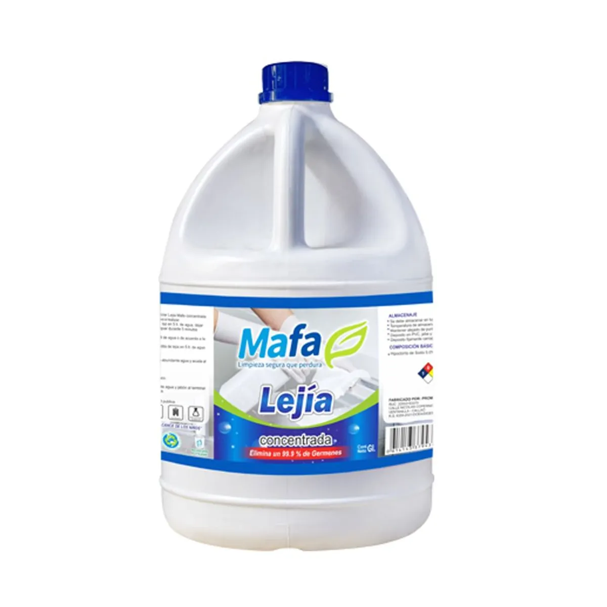 GENERICO - Lejia Mafa 1Gl Limpieza Total Galón 4 Litros