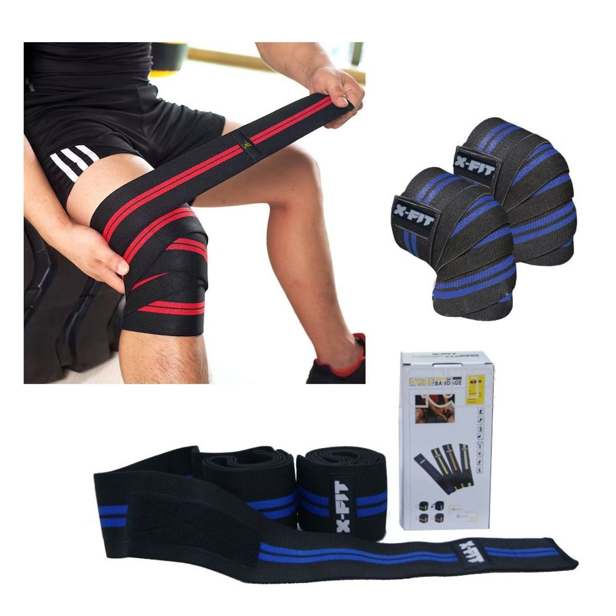 HOLGU - Rodillera elástica de potencia y levantamiento de pesas