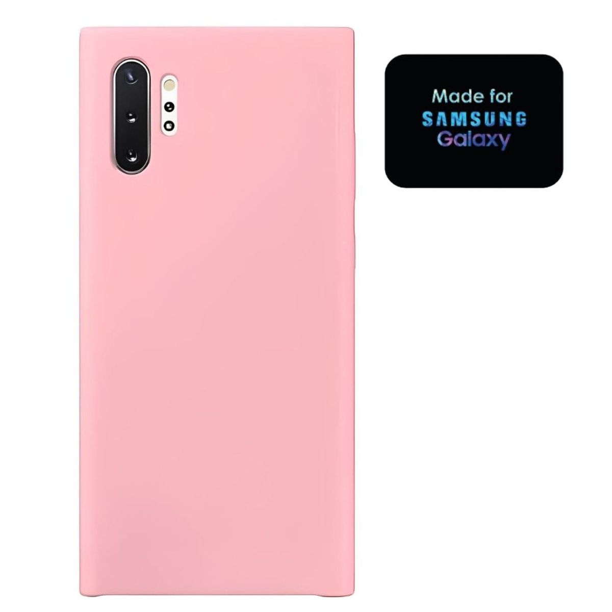 GENERICO - Silicone Case Samsung Note 10 Plus Con Marca