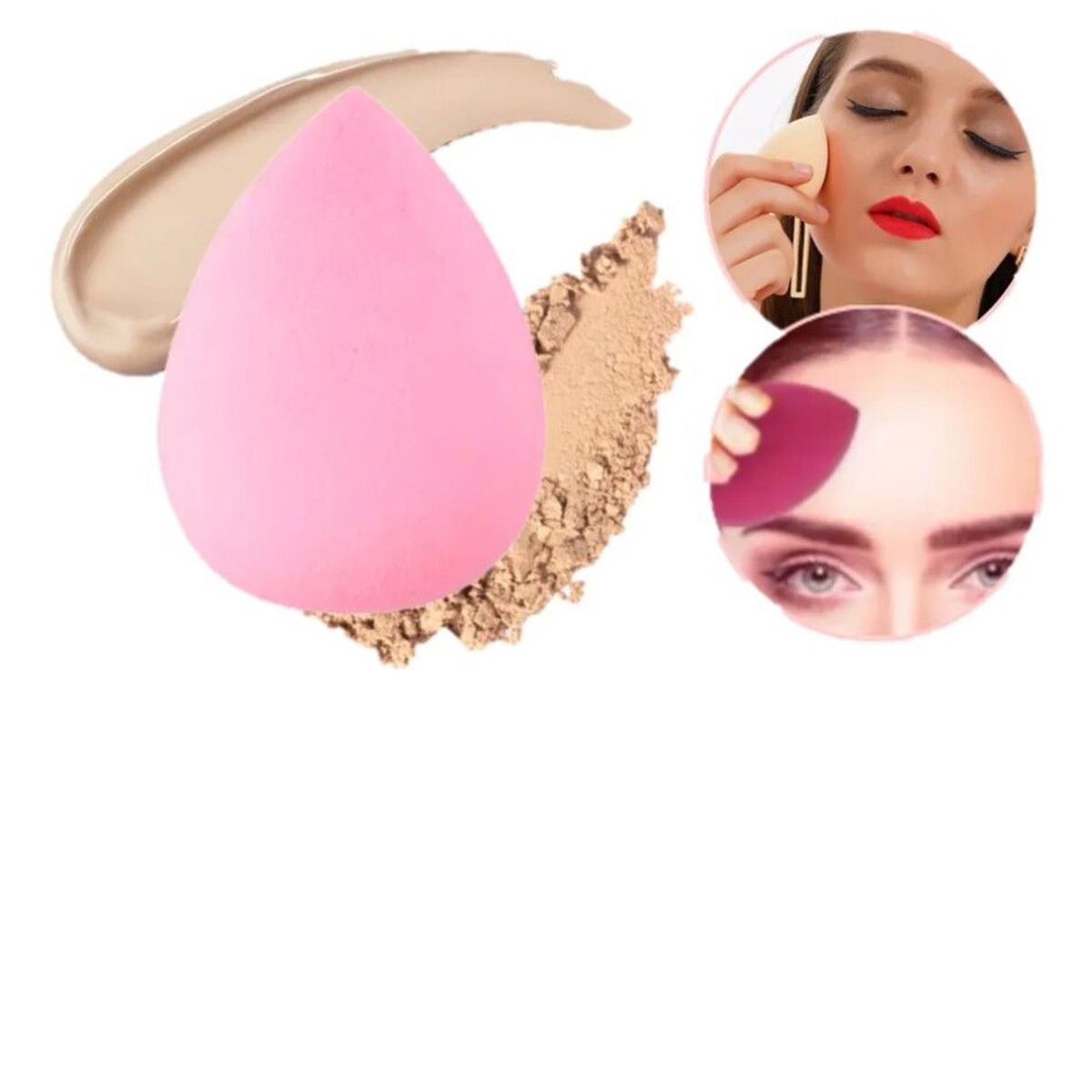 GENERICO - Esponja en Forma de Gota para Maquillaje Liquido y Polvo