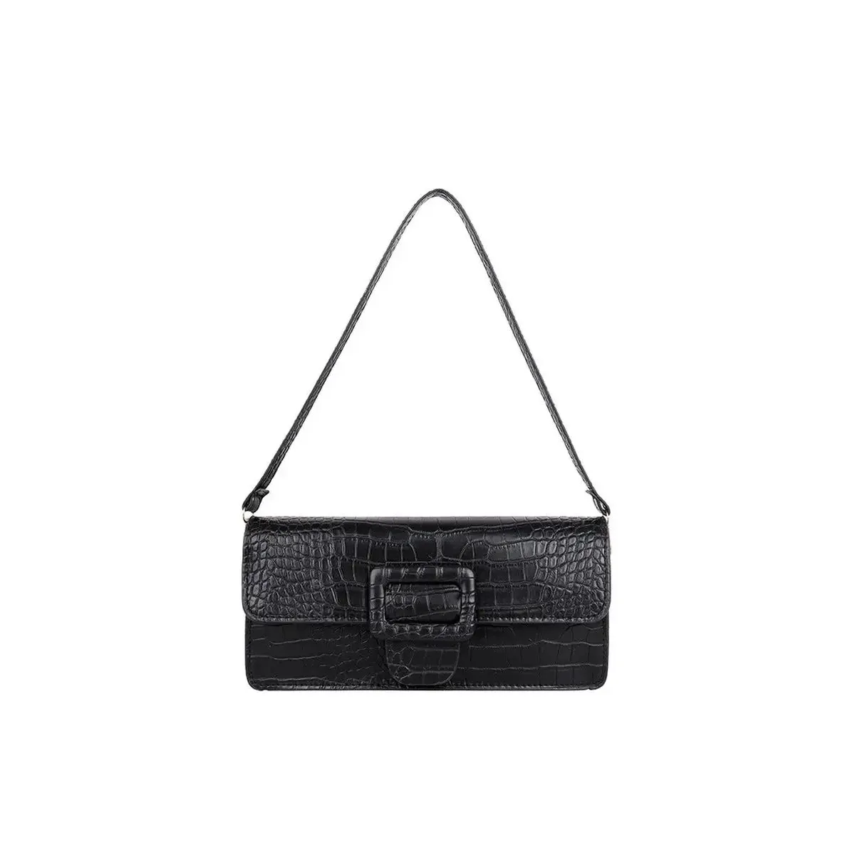 MAKEWAY - Makeway - Cartera diseñador de hombro cuero PU moda Tendencia-Negro
