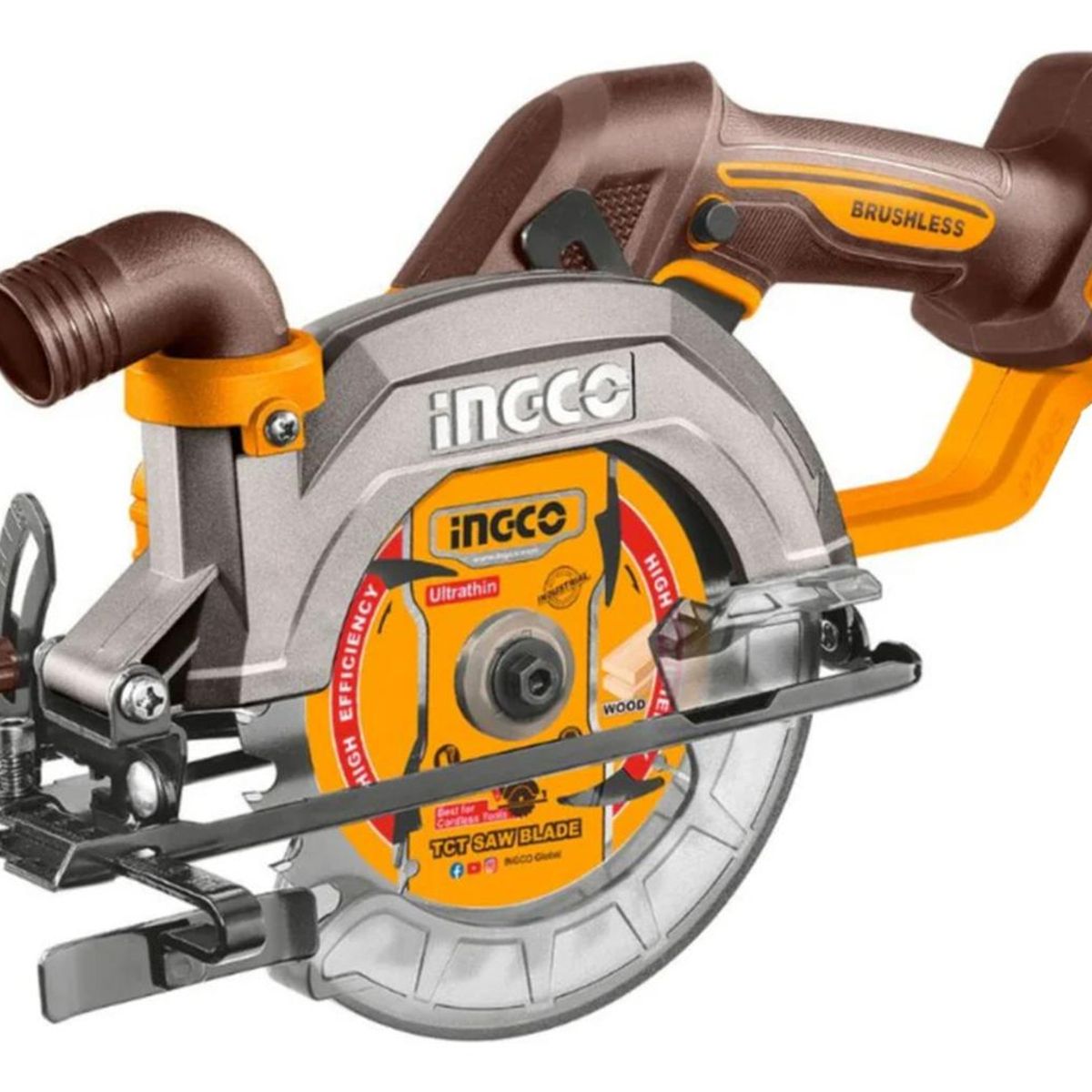 INGCO - Sierra circular 20v 140 mm Brushless + 2 baterias y cargador Ingco