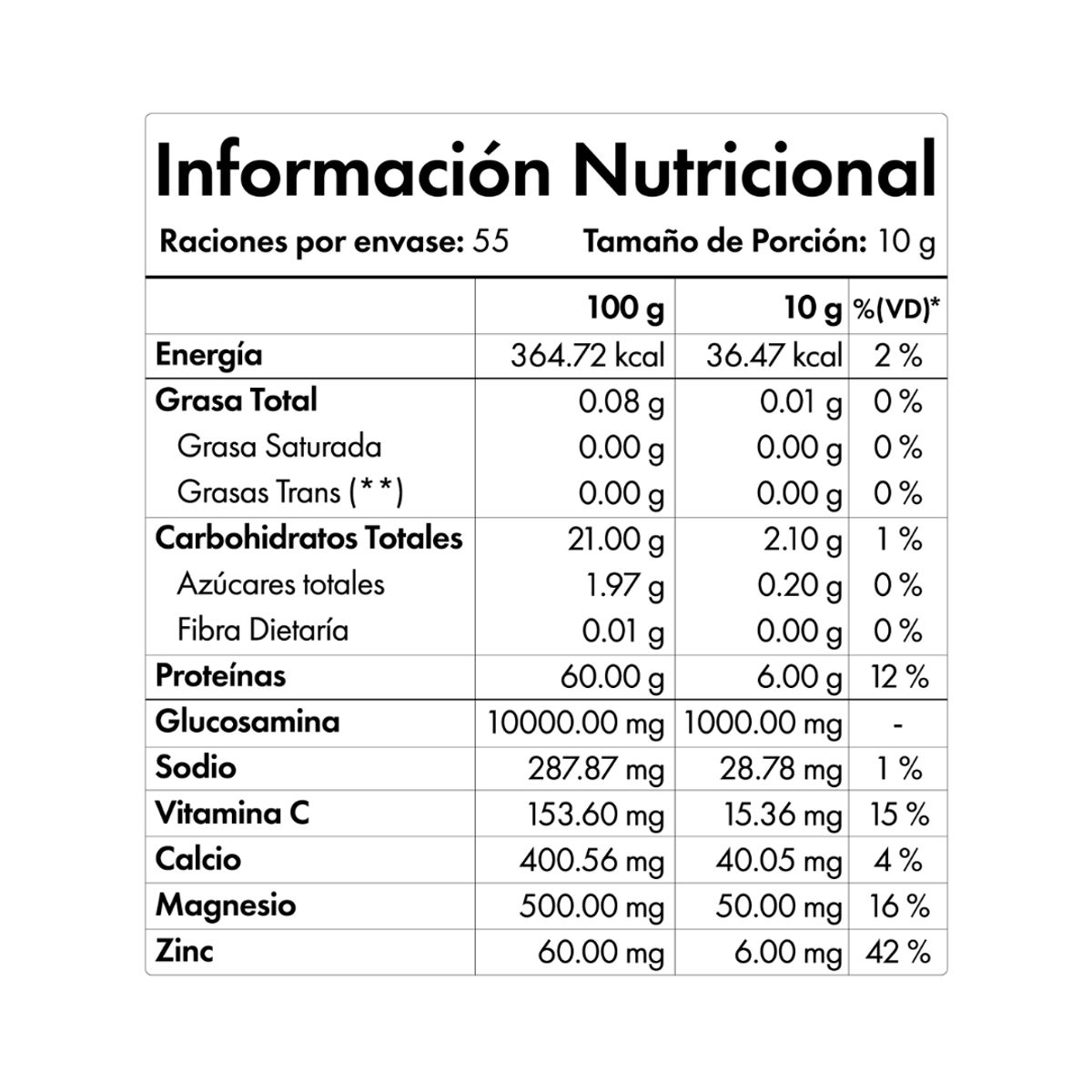 NIBRAY - Colageno Hidrolizado con Glucosamina 550 gr NibGlusart Premium