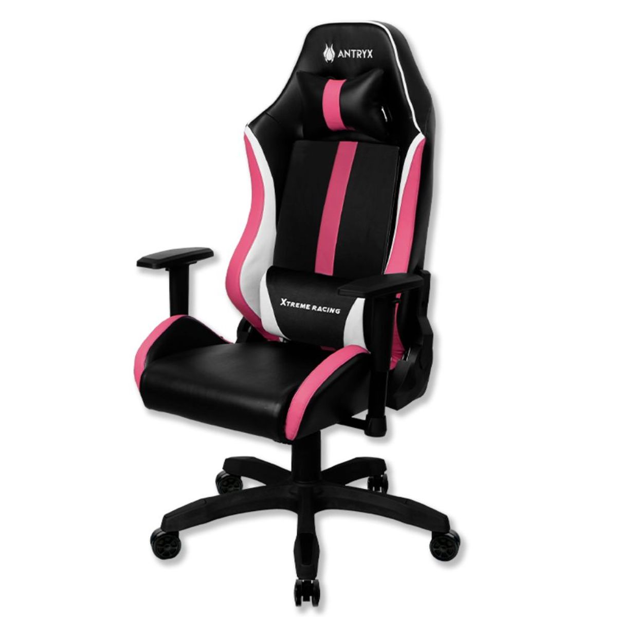 ANTRYX - SILLA GAMER ANTRYX RECLINABLE CON ALMOHADILLA XTREME RACING NOVA ROSA