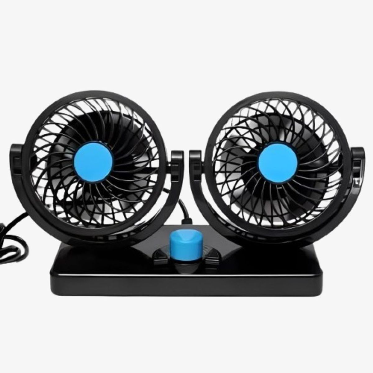 GENERICO - VENTILADOR CARRO 360 DOBLE GRADUABLE PORTATIL 12V