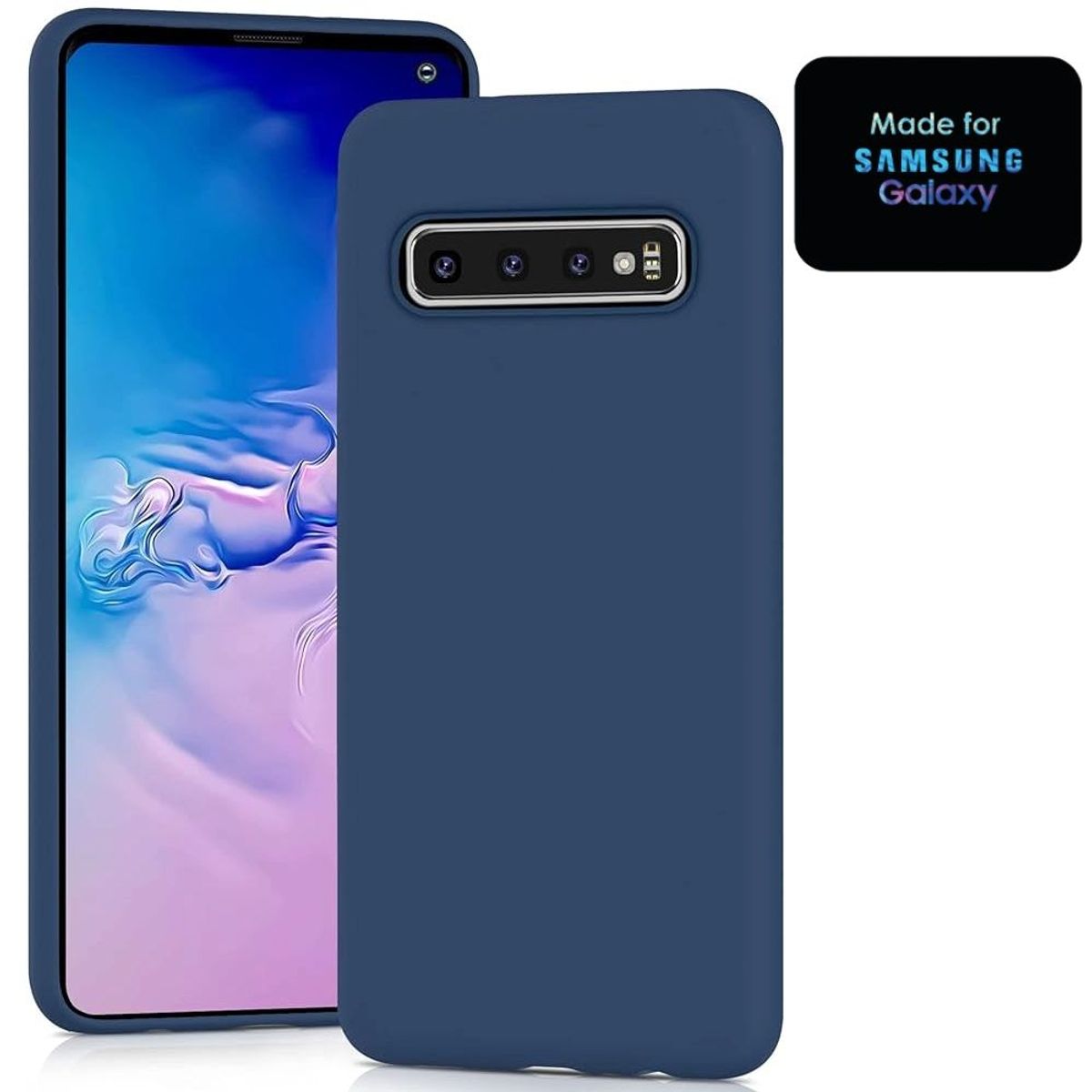 GENERICO - Silicone Case Samsung S10 Con Marca