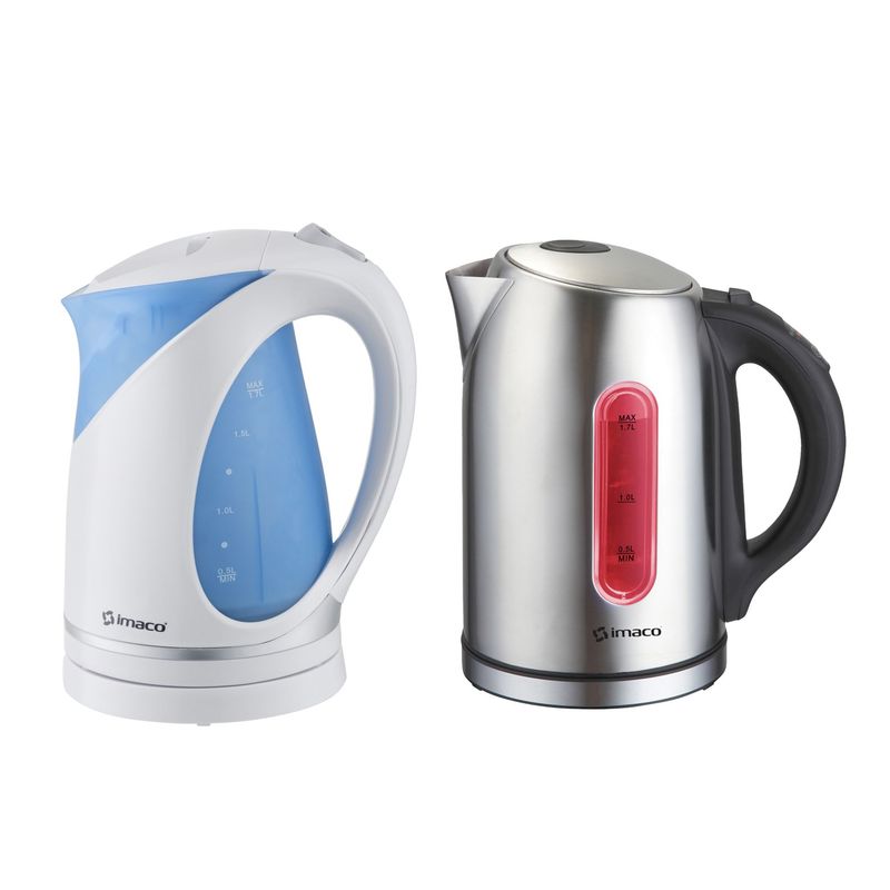 IMACO - Combo hervidor eléctrico Digital 1.7lts + hervidor Plastico 1.7l Imaco