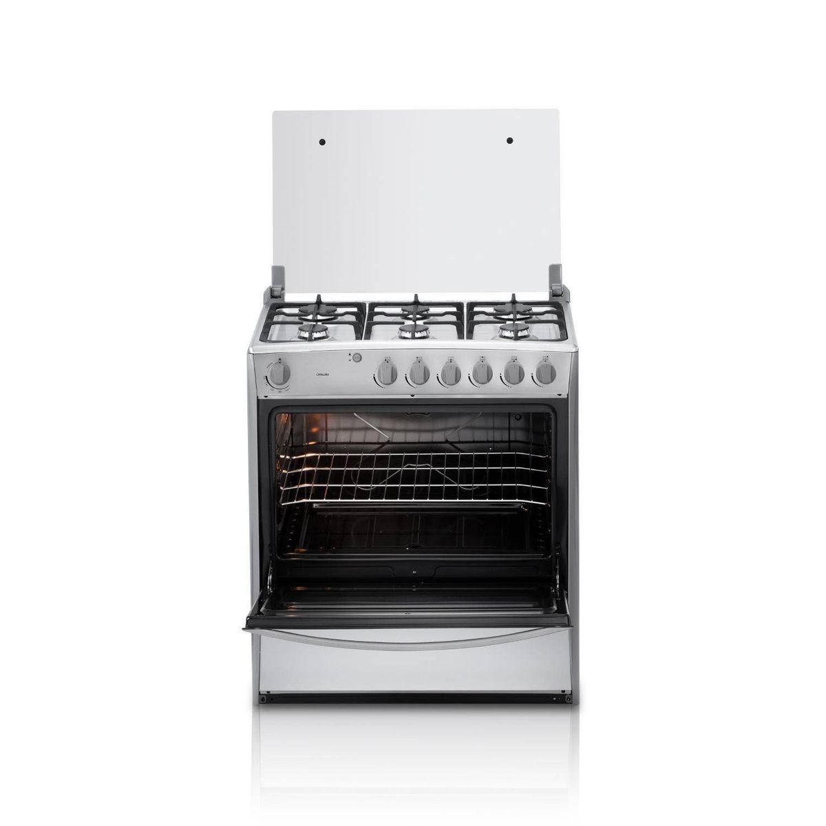 INDURAMA - COCINA A GAS INDURAMA 6 QUEMADORES CATALUÑA CROMA