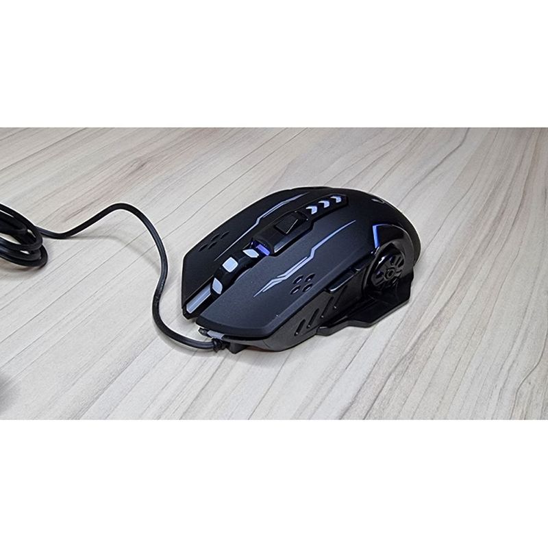 SUPER - Mouse Gamer Gaming con DPI y RGB