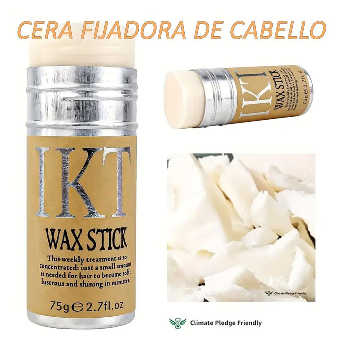 GENERICO - Barra de Cera para Cabello Control de Encrespamiento Frizz Nutritivo